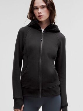 lululemon athletica Black Full-Zip Hooded Jacket